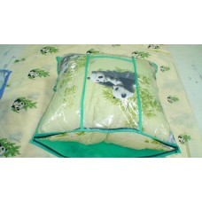 Подушка "Бамбук" (Тик, хлопок 100%) в сумке на молнии Лебяжий пух
